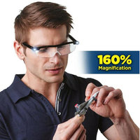 160% Lunettes Avec LED Light Power Zoom Max Lunettes Hommes Lunettes De Lecture Loupe Couture Gafas Led