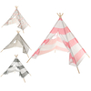 160cm Bestgoods Miller Kids Toddler Tente de jeu Tipi 100% toile de coton naturel Maison de jeu Enfants Bébé jouant Tent