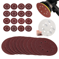 160Pcs 5 pouces 8-Hole crochet de ponçage disques de ponçage 40-2000 grain orbital ponceuse papier de verre