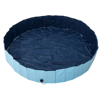 160x30cm pliable chien pataugeoire animal de compagnie chiot natation bain laveuse baignoire