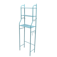 160x50x25CM toilette salle de bain étagère tuyau en acier matériel étagère de rangement sans perforation avec porte-serv