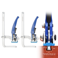 160x60mm Quick Release Ratchet Dovetail Clamp F Clamp Woodworking Clamping Tool for Joinery Work for 14-Degree by 1/2" D