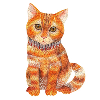 161 pièces bricolage en bois chat puzzle pièces de forme unique pièces à la main animal cadeau mystérieux éducation préc