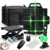 16/12/8 ligne 360 ° 4D horizontale verticale croix verte lumière niveau laser auto-nivelant mesure faisceau laser super