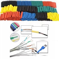 1640Pcs Polyoléfine Rétractable Assorties Assortiment De Tube De Fil De Gaine Thermorétractable Gaine Isolée Tuyau Ensem