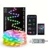 16.4ft /32.8ft /65.6ftiDeal LED Colorful USB LED Decorative String Lights with App Control Bluetooth Remote IP66 Water
