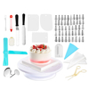 164Pcs DIY Cake Decor Kit Tools Fournitures de cuisson Ensembles de plateaux tournants Kits de support de spatule