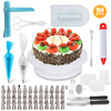 164PCS Kit de Fournitures de Cuisson DIY Gâteau Cupcake Décoration Conseils de Glaçage Set Outils