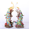16.5x12.5x42cm Statue De Paon Statue Résine Décorations Sculpture Accueil Salle Détude Bureau Cadeau