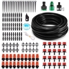 166Pcs 50ft / 15m Kit darrosage automatique des plantes dirrigation goutte à goutte Système dirrigation d