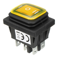 16A 12V Interrupteur À Bascule 3 Position 6 Broches Étanche Interrupteur À Bascule De Voiture avec La Lumière De La Lamp