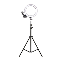 16cm LED Anneau lumineux dimmable LED Anneau de beauté Remplissez la lumière Photographie pour Selfie Diffusion en direc