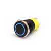 16mm 12V 24V 36V 5A LED Commutateur en métal de tableau de bord de bouton poussoir de klaxon / verrouillage pour le bate