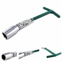 16mm 19mm 21mm t-type de clé de type pivotant universel en acier hexagonal Spark outil de prise de courant
