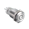 16MM 6V / 12V / 24V / 110V / 220V imperméabilisent le commutateur de bouton en métal dacier inoxydable avec la lumi