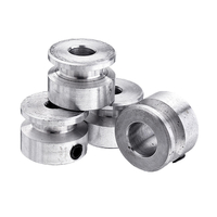 16mm poulie à gorge simple 4/5/6 / 8mm roue de poulie à alésage fixe pour courroie arbre moteur 6mm