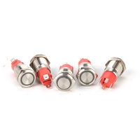 16MM 10A 250V 12V 4Pin LED interrupteur à bouton lumineux réinitialisation momentanée interrupteur à bouton poussoir en