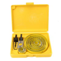 16Pc Trousse de Scie circulaire Cercle Bois Scie Cutter Ronde Plâtre Trou Saw 19-127mm