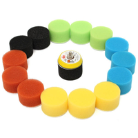 16pcs 2 pouces 50mm Kit de tampons de polissage pour polisseuse de voiture