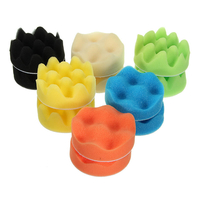 16PCS 3 pouces en éponge en polissage mousse en cirage coussinets kit kit compact automatique voiture et perceuse
