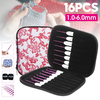 16pcs bricolage outils à tricoter à la main en aluminium ensemble de crochet crochet crochet ergonomique poignée fil aig