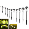 16pcs extérieur en acier inoxydable LED lampe de paysage jardin lumière jardin pelouse