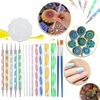 16Pcs Mandala Dotting Tools Set Kit de peinture de roche Nail Art Pen Paint Stencil