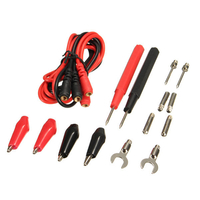 16pcs multifonction sonde multimètre numérique pince crocodile de cordons de câble
