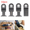16pcs oscillants lames de scies multitool pour fein multimaître makita bosch