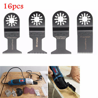16pcs oscillants lames de scies multitool pour fein multimaître makita bosch