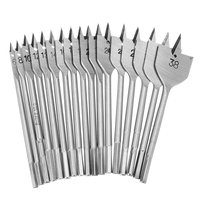 17 Pcs 6-38mm Foret Plat Set Haute En Acier Au Carbone Cutter Outil De Menuisier Outil De Menuiserie