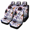 1/7 PCS Housse de siège de voiture universelle Wolf Design Siège avant et arrière Protection complète