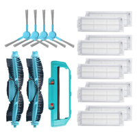 17 pièces de rechange pour conga 3490 pièces daspirateur accessoires brosses principales * 2 couvercle de brosse pr