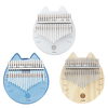 17 touches Kalimba cristal pouce Piano clair acrylique doigt Percussion Mbira Instrument à clavier avec accordeur Hammer