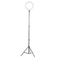 170cm 1.7M Anneau vidéo pliable Lumière Flash Support de lumière Trépied pour Youtube Tik Tok Streaming en direct