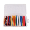 170PCS 2: 1 gaine de tube thermorétractable en plastique portable 5 couleurs 6 taille