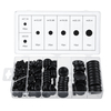 170pcs joint en caoutchouc joint joint pare-feu trou kit de fil électrique set noir assortiment