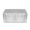 170x97x71cm abri de chaise de table de jardin dextérieur rectangulaire de couverture argentée de meubles