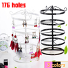 176 trous rotatif boucle doreille fer supports anneaux affichage bijoux support porte rack kit outils