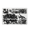 177PLUS Kit de boulons de panneau de pare-chocs de carénage vis de clips de fixation pour moto
