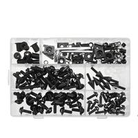 177PLUS Kit de boulons de panneau de pare-chocs de carénage vis de clips de fixation pour moto
