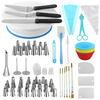 178 pièces Kit doutils de décoration de gâteau cuisson Fondant alimentation plateau tournant sac pointe spatule