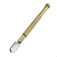 17mm poignée en métal tête droite coupe-huile coupe-verre huile alimentation verre céramique coupe-carreaux