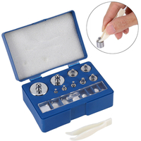 17pcs 211.1g Poids de 10mg-100g Précision Grammes de Calibration de l