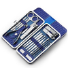 18 / 21pcs nail clipper set facial soins des pieds outils de manucure en acier inoxydable kit de manucure