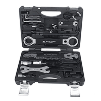 18 en 1 Outils de Réparation de Vélos Kit Coffret Multi VTT Outils de Réparation de Chaîne de Pneus Kit de Clé à Rayon T