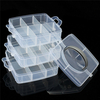 18 Grille Amovible En Plastique Perles Artisanales Bijoux Rangement Organisateur Boîte à Outils Cas Closet Grille Organi