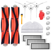 18 pcs Aspirateur Remplacement Accessoire Filtres Brosses Latérales pour Xiaomi Mi Robot Roborock S50 S51