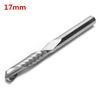 1/8 pouce tige simple flûte de routeur CNC en acier tungstène 3.175x17mm de fraise en bout de fraise