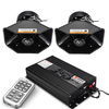 18 sirène avertisseur sonore police sirène klaxon amplificateur système de haut-parleurs de voiture 400W